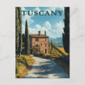 Toscane, idyllisch Italiaans platteland Briefkaart (Voorkant)