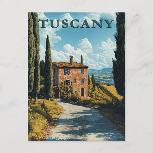 Toscane, idyllisch Italiaans platteland Briefkaart (Voorkant)