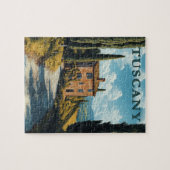 Toscane, idyllisch Italiaans platteland Legpuzzel (Horizontaal)