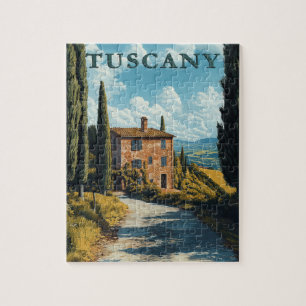 Toscane, idyllisch Italiaans platteland Legpuzzel