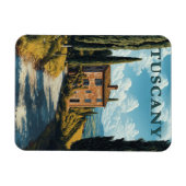 Toscane, idyllisch Italiaans platteland Magneet (Horizontaal)