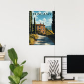 Toscane, idyllisch Italiaans platteland Poster (Thuiskantoor)