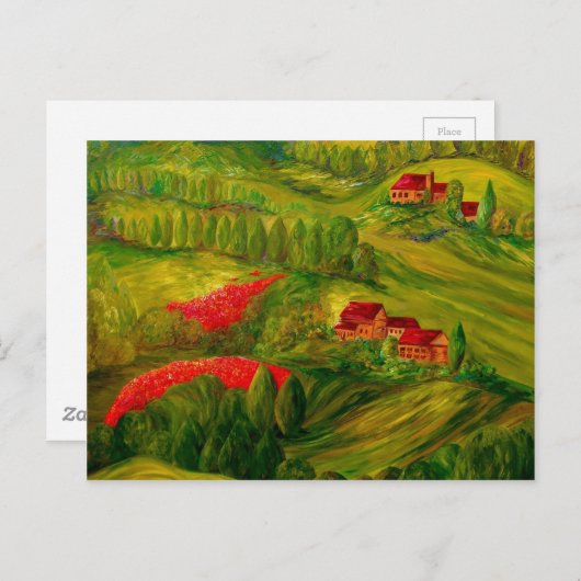 Toscane in Dawn Briefkaart (Voorkant / Achterkant)