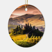 Toscane, Italiaanse landschapsfoto Keramisch Ornament (Links)