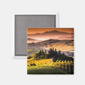 Toscane, Italiaanse landschapsfoto Magneet (Voorkant / Achterkant)