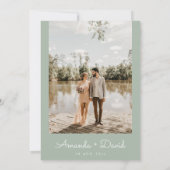 Toscane Italiaanse olive-bijkantoor Boho Modern We Kaart (Achterkant)