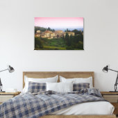Toscane Italië Aquarel Effect Opgespannen Canvas Afdruk (Insitu (Slaapkamer))