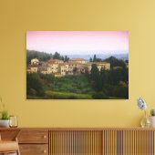 Toscane Italië Aquarel Effect Opgespannen Canvas Afdruk (Insitu (Woonkamer))