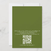 Toscane Italië Aquarel Landschap QR Code Bruiloft Kaart (Achterkant)
