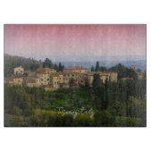 Toscane Italië Aquarel Snijplank (Voorkant)