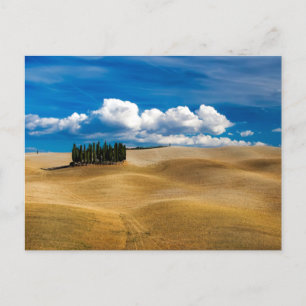 Toscane (Italië) bedekt het landschap  Briefkaart