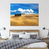 Toscane (Italië) bedekt het landschap Canvas Afdruk (Insitu (Slaapkamer))