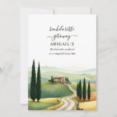 Toscane Italië bestemming vrijgezellenweekend Kaart (Voorkant)