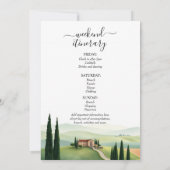 Toscane Italië bestemming vrijgezellenweekend Kaart (Achterkant)