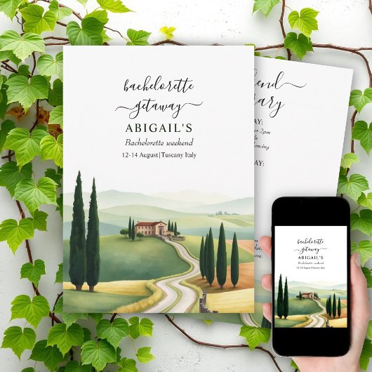 Toscane Italië bestemming vrijgezellenweekend Kaart