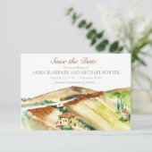 Toscane Italië Bewaar de datum Bestemming Trouwen Save The Date (Staand voorkant)