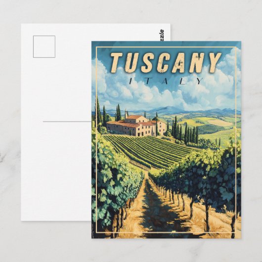  Toscane Italië Briefkaart (Voorkant / Achterkant)