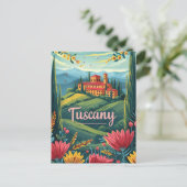 Toscane Italië Briefkaart (Staand voorkant)