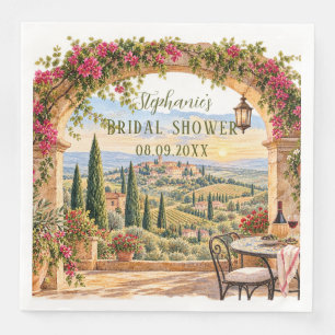 Toscane Italië Citrus Mediterraan Bruidsdouche Servet