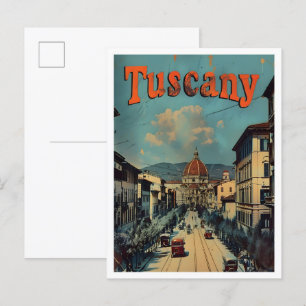 Toscane Italië Classic Art Retro Vintage Reizen Briefkaart