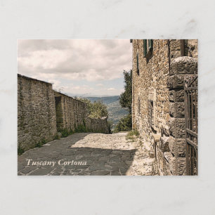 Toscane. Italië. Cortona Briefkaart