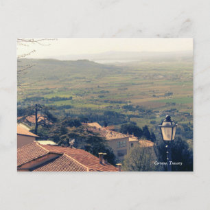 Toscane. Italië. Cortona Briefkaart