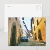 Toscane. Italië. Cortona. Briefkaart (Voorkant / Achterkant)