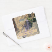 Toscane. Italië. Cortona. Fietsen. Vierkante Sticker (Envelop)