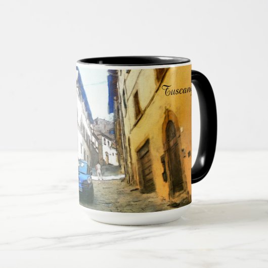 Toscane. Italië. Cortona. Mok (Voorkant rechts)