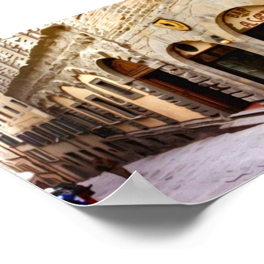 Toscane. Italië. Cortona. Poster (Hoek)