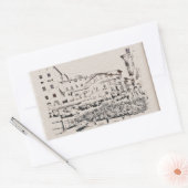 Toscane.Italië. Cortona. Rechthoekige Sticker (Envelop)