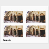 Toscane. Italië. Cortona. Rechthoekige Sticker (Vel)