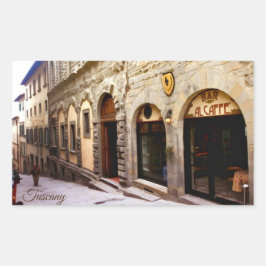 Toscane. Italië. Cortona. Rechthoekige Sticker