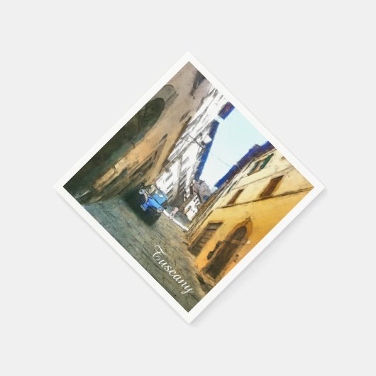 Toscane. Italië. Cortona. Servet (Hoek)