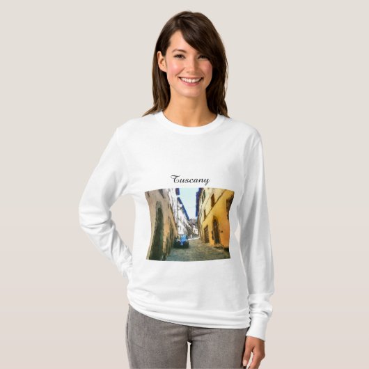Toscane. Italië. Cortona. T-shirt (Voorkant volledig)