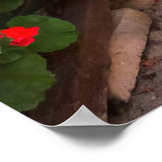 Toscane, Italië - een vreemde straat Poster (Hoek)