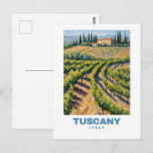 Toscane Italië Exotic Travel kunst Briefkaart (Voorkant / Achterkant)