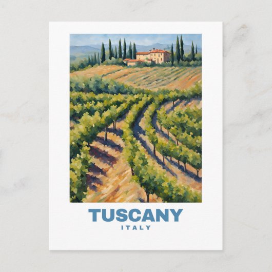 Toscane Italië Exotic Travel kunst Briefkaart (Voorkant)