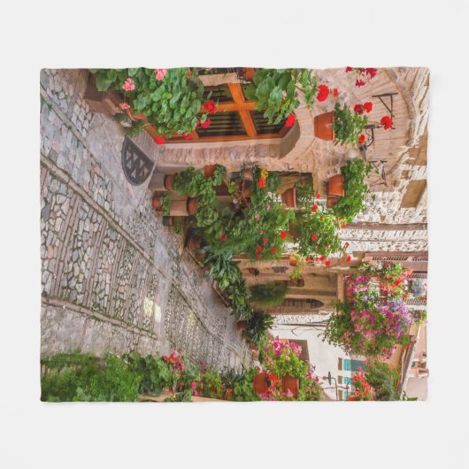 Toscane Italië Fleece Deken (Voorkant (Horizontaal))