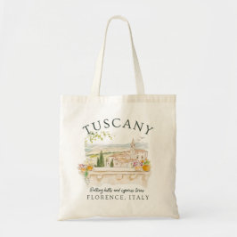 Toscane Italië – Florence Rolling Hills & Tree Tote Bag