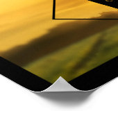 Toscane Italië - Fotografie zonnekunst landschap Poster (Hoek)