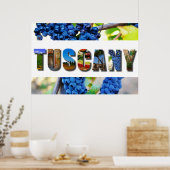 Toscane Italië — Foto's van de Italiaanse wijnbouw Poster (Keuken)