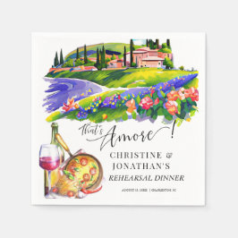 Toscane Italië | Italiaans eten | Oefenavondmaal Servet