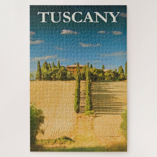 Toscane Italië —  Italiaans reisbureau Legpuzzel (Verticaal)