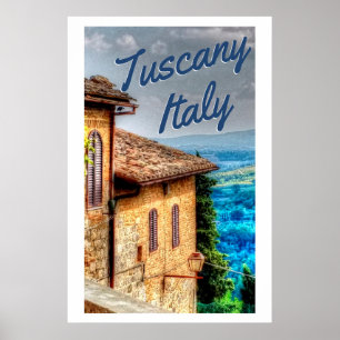Toscane Italië Italiaans Toscane Villa Reis Poster