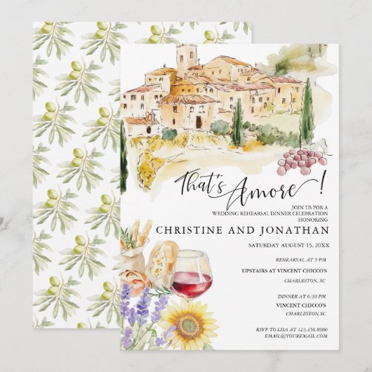 Toscane Italië | Italiaanse levensmiddelen | repet Kaart (Voorkant / Achterkant)