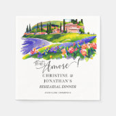 Toscane Italië | Italiaanse levensmiddelen | repet Servet (Voorkant)