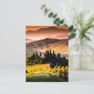 Toscane, Italië - landschapsfoto Briefkaart