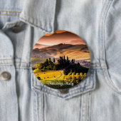 Toscane, Italië - landschapsfoto Ronde Button 4,0 Cm (In situ)