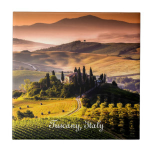 Toscane, Italië - landschapsfoto Tegeltje